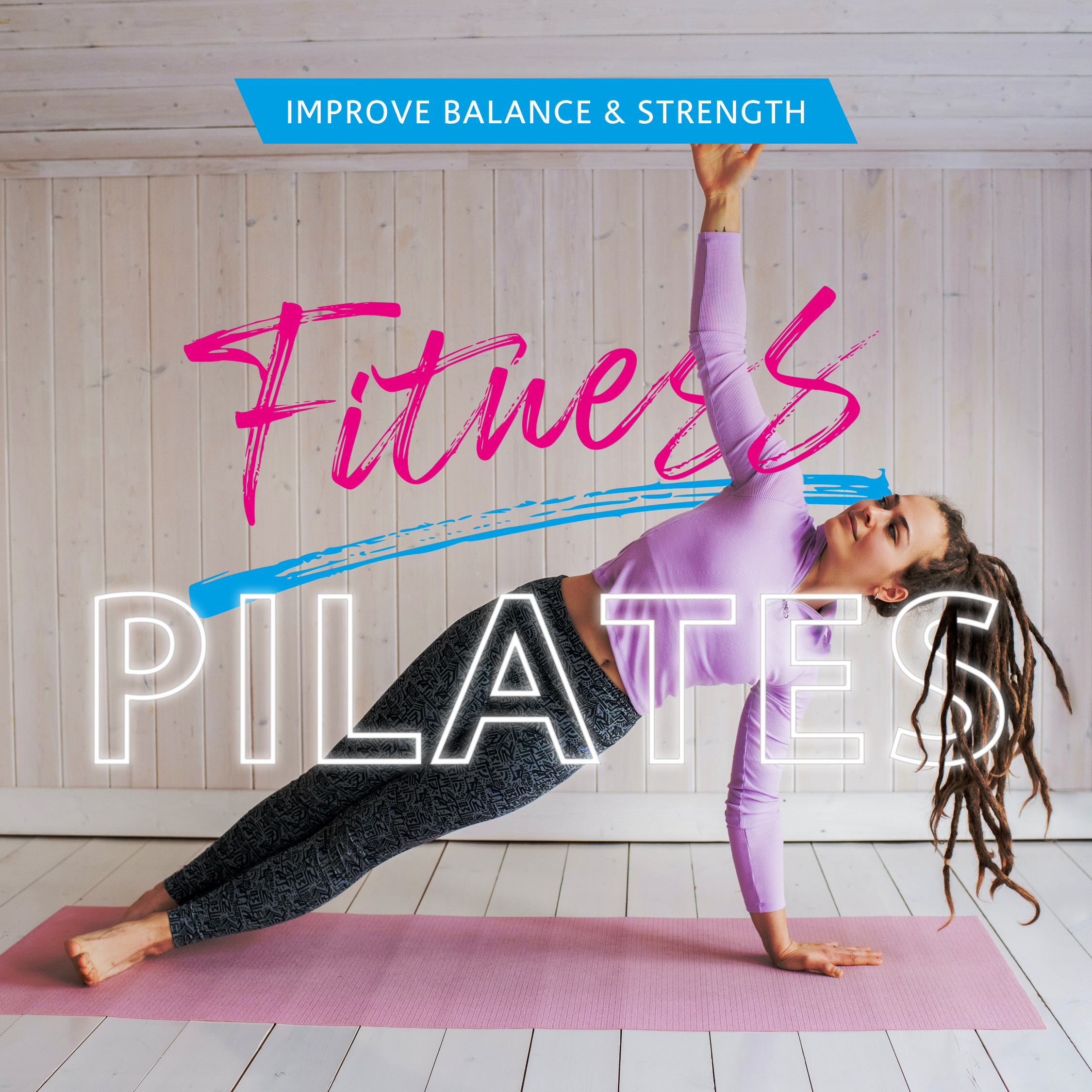 Fitness Pilates exercise class at The Hampton Gym